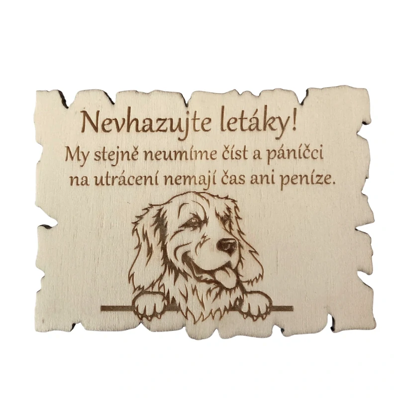 Cedulka na schránku labrador
