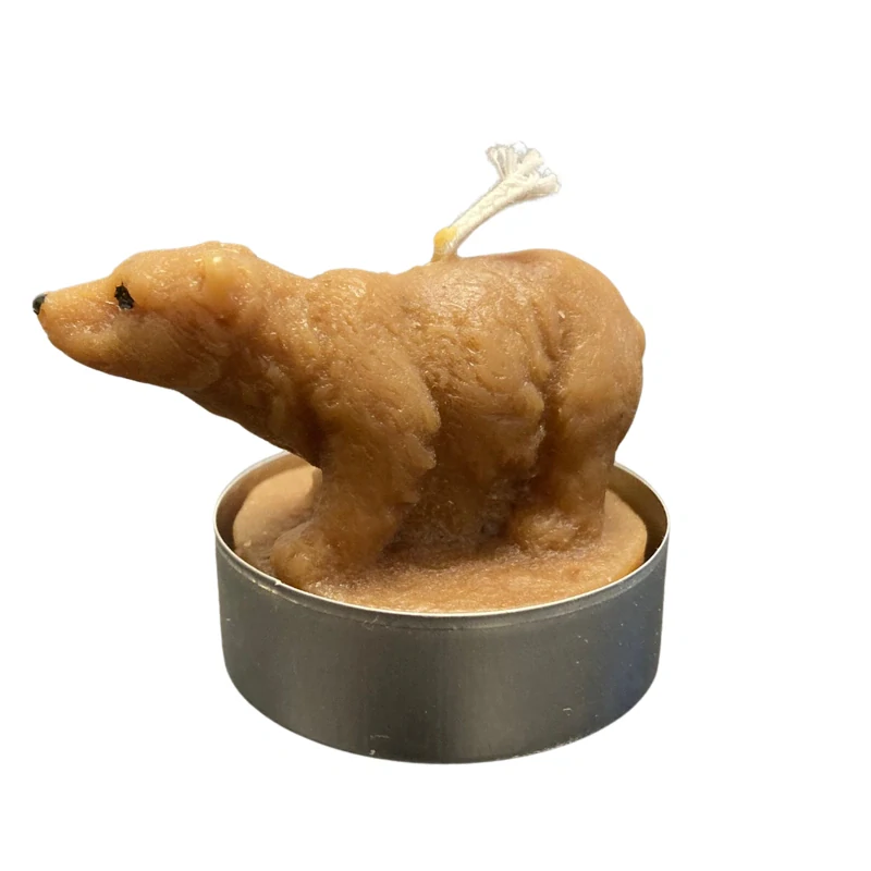 Čajová svíčka - medvěd