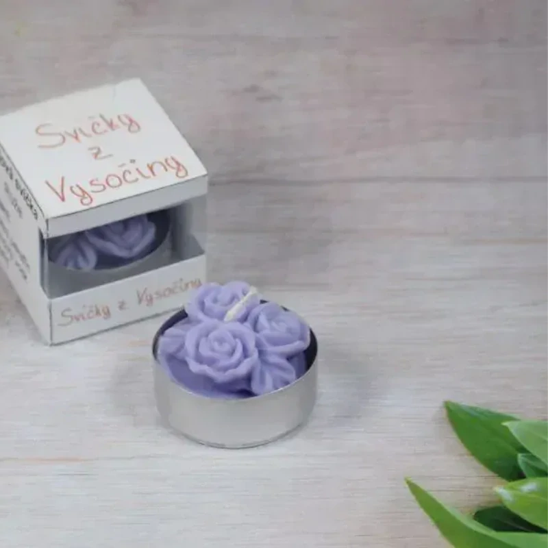 Čajová svíčka - tři růže