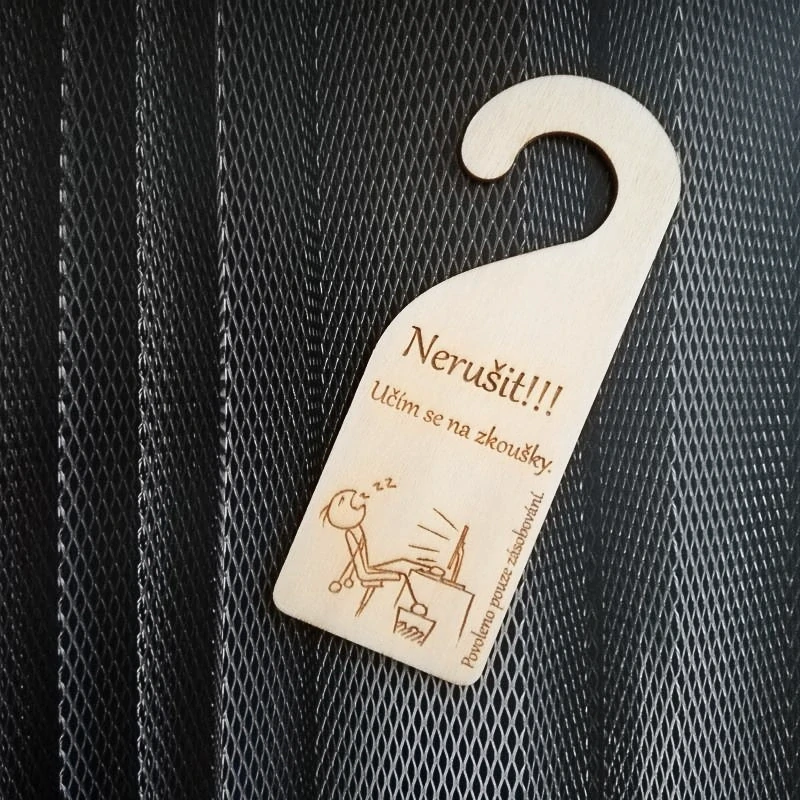 Visačka - Nerušit! Učím se - PC