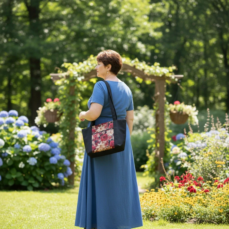 Kabelka RUBRA – červené růže