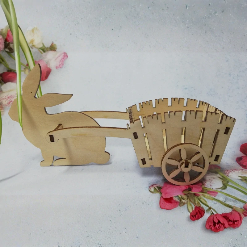 Výřez - košík s květinami