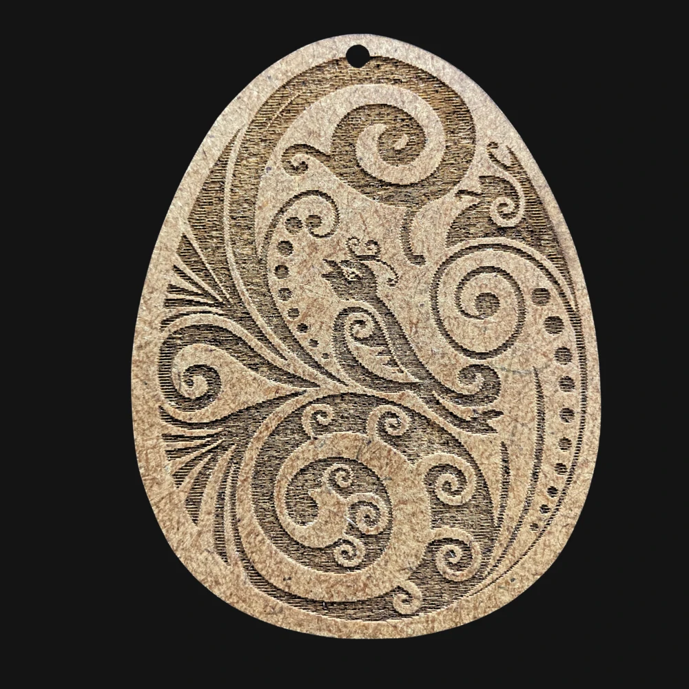 Dřevěná kraslice - výřez