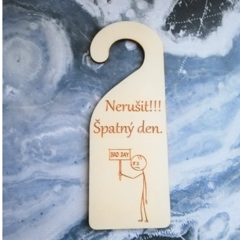 Visačka - Nerušit! Bad day