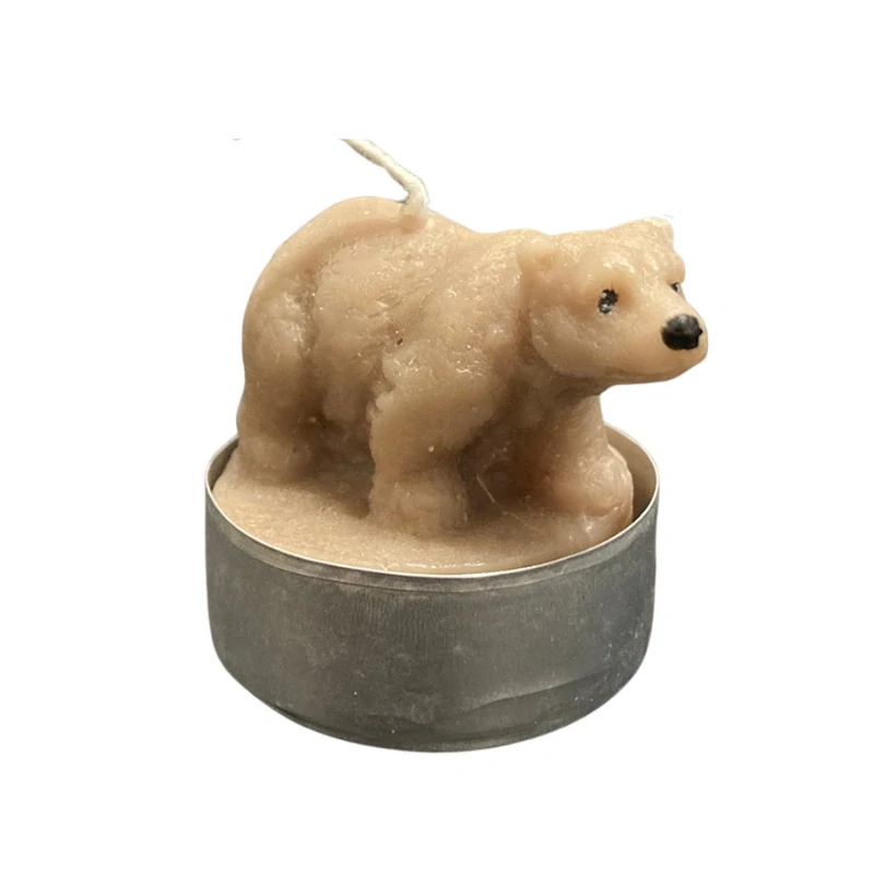 Čajová svíčka - medvěd