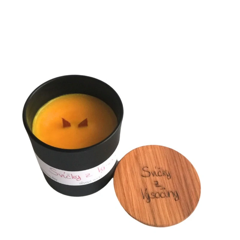 Limitovaná edice - olivová svíčka s dřevěným knotem, vůně Wedding day