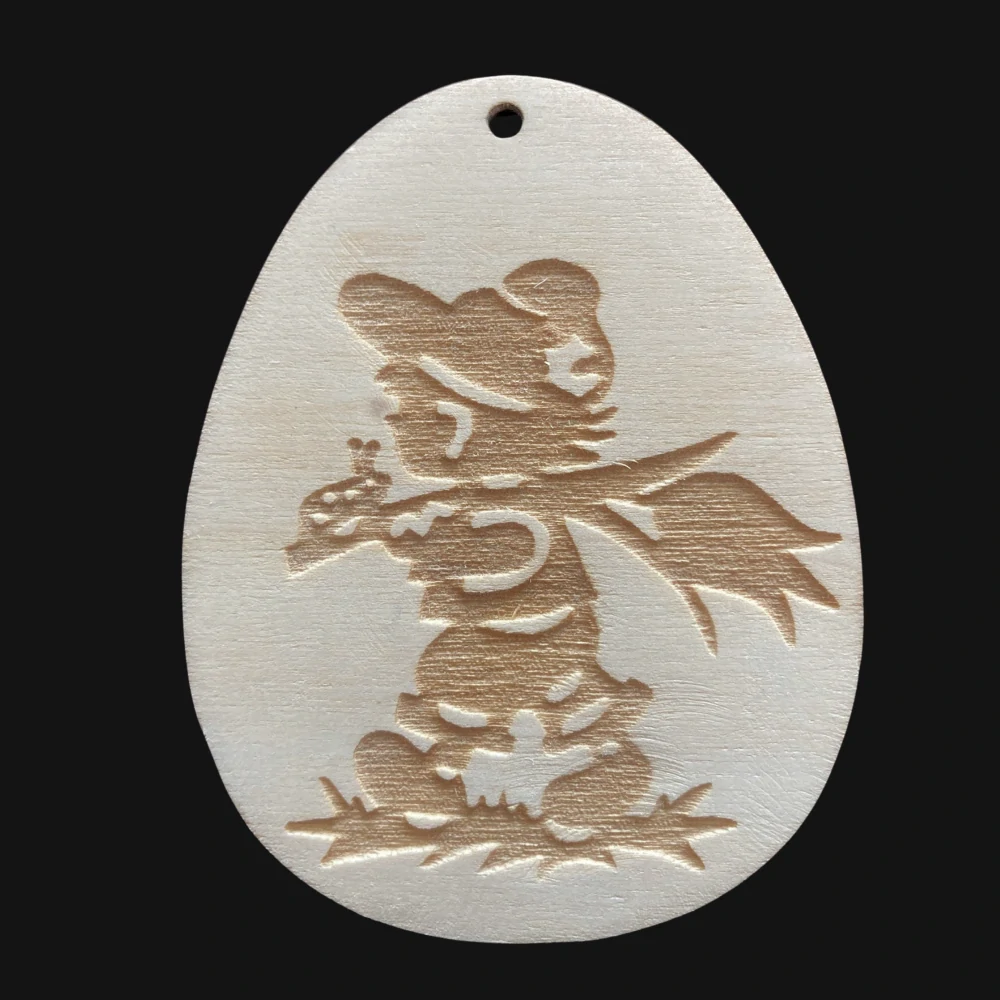 Dřevěná kraslice - gravírování