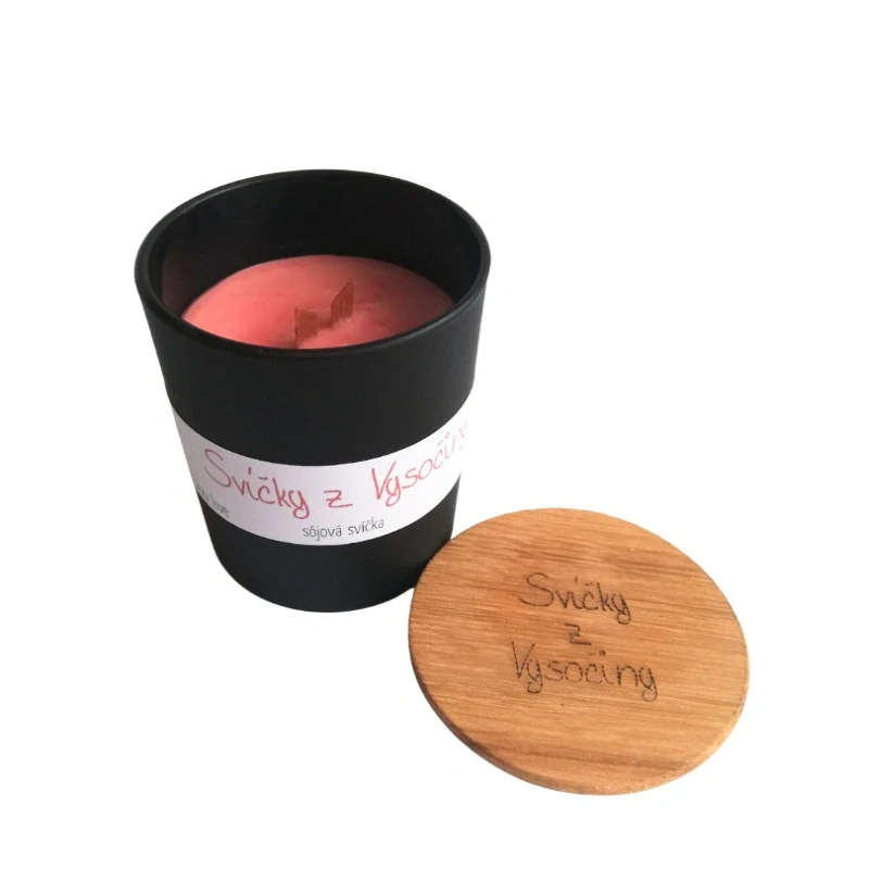 Limitovaná edice - sójová svíčka s dřevěným knotem, vůně Sexy love