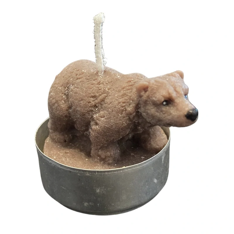 Čajová svíčka - medvěd