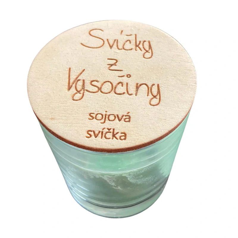 Sójová svíčka s dřevěným knotem