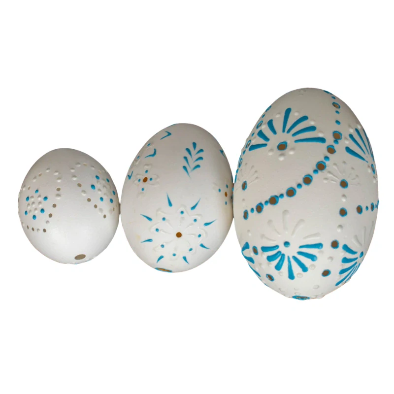 Husí kraslice - bílocihlové lupínky