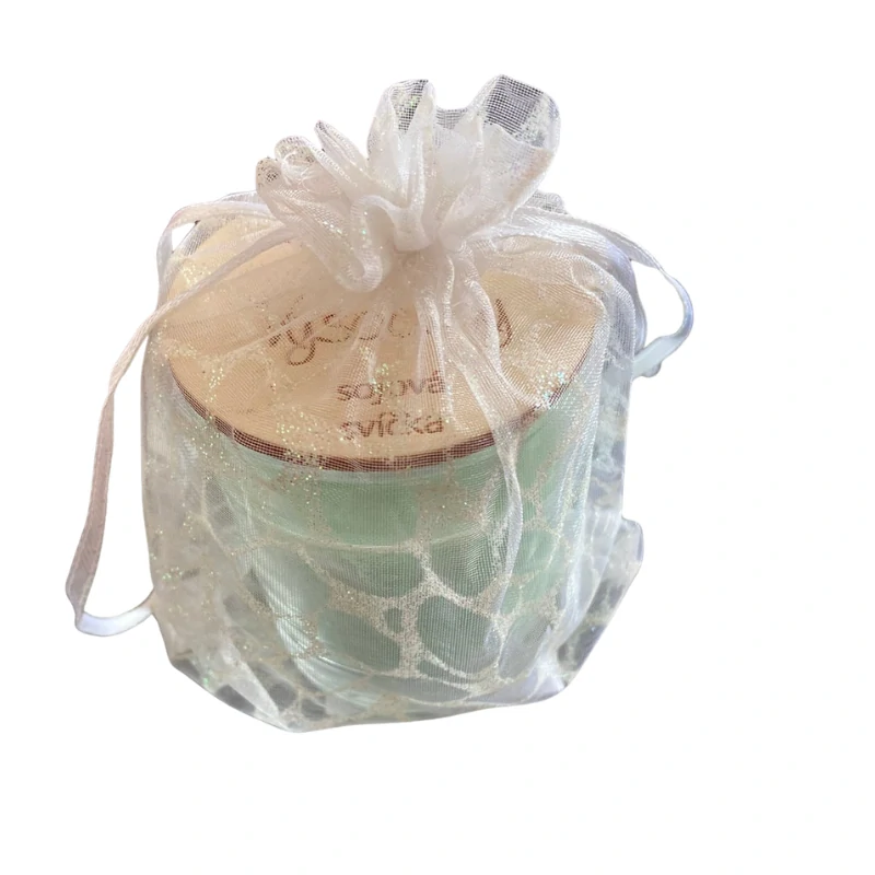 Sójová svíčka s dřevěným knotem