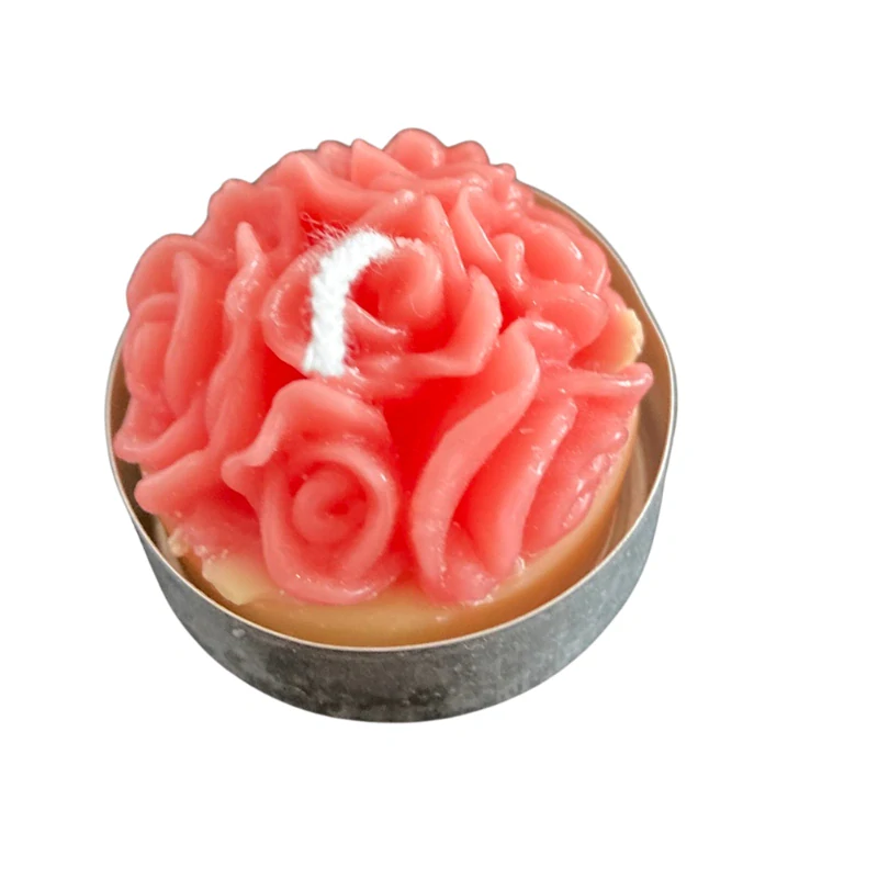 Čajová svíčka - trs růží