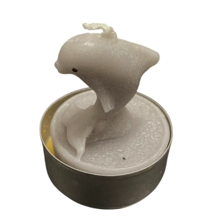 Čajová svíčka - delfín