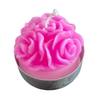 Čajová svíčka - trs růží