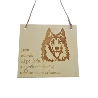 Cedulka Udělám z tebe sekanou - kolie