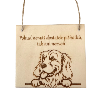 Cedulka - Piškotky - labrador