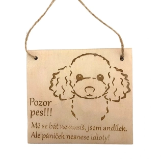 II. jakost - Cedulka Jsem andílek – boloňský psík