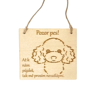 Cedulka - Nezašlápni - boloňský psík