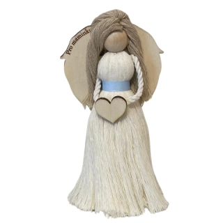 Macramé andělka Pomněnka