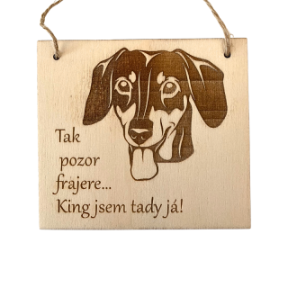 Cedulka - King - jezevčík