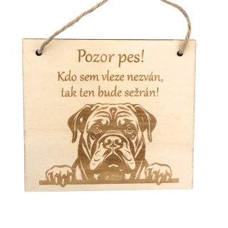 Cedulka - Kdo sem vleze nezván - rotvajler