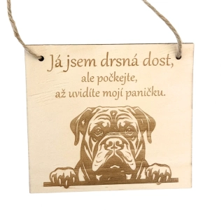 Cedulka - Já jsem drsná dost - rotvajler