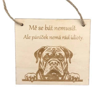 Cedulka - Mě se bát nemusíš - rotvajler