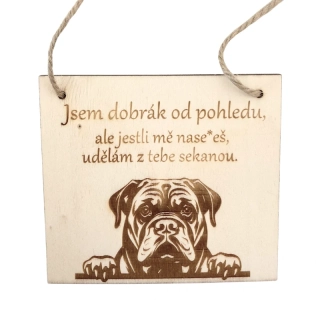 Cedulka - Udělám z tebe sekanou - rotvajler