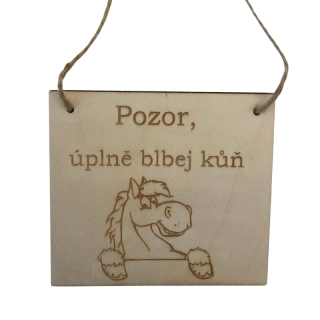Cedulka - Úplně blbej kůň - kůň