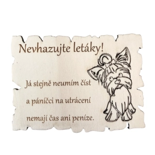 Cedulka na schránku jorkšír Nelly