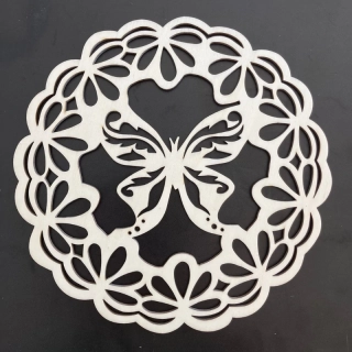 Věnec s motýlem I.