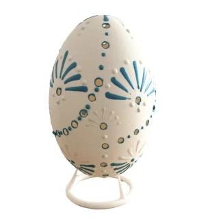 Husí kraslice - bílomodré