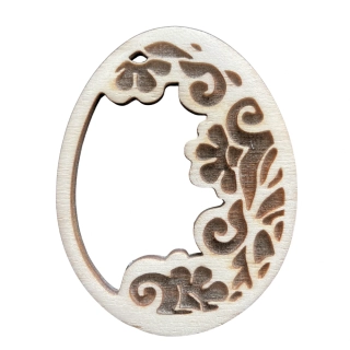 Dřevěná kraslice - výřez