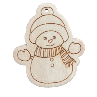 Sněhulák se šálou k zavěšení I.