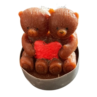 Čajová svíčka - medvědi