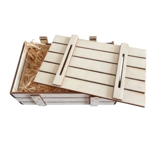 Dřevěná dárková krabička nízká