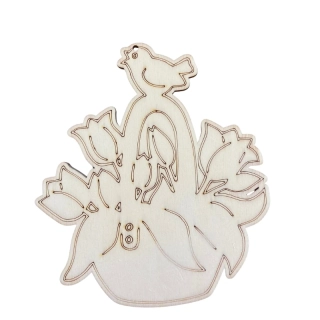 Výřez - košík s tulupány