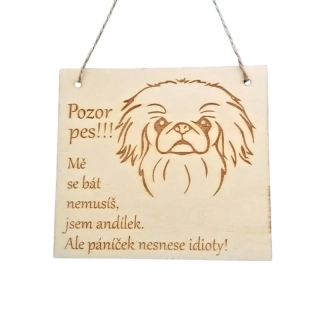 Cedulka Jsem andílek – pekingský palácový psík