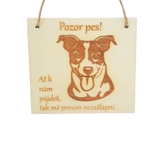 Cedulka - Nezašlápni - jack russelll