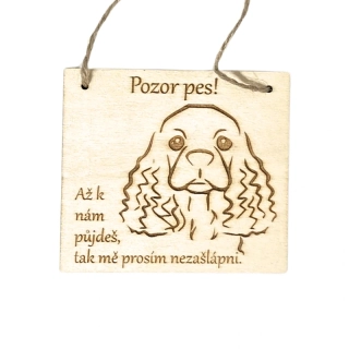 Cedulka - Nezašlápni - kokršpaněl