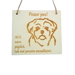 Cedulka - Nezašlápni - maltézský psík