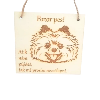 Cedulka - Nezašlápni - pomeranian