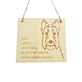 Cedulka Udělám z tebe sekanou - setr