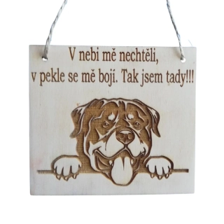 Cedulka - V nebi mě nechtěli - rotvajler
