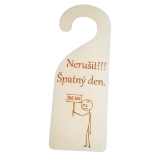 Visačka - Nerušit! Bad day